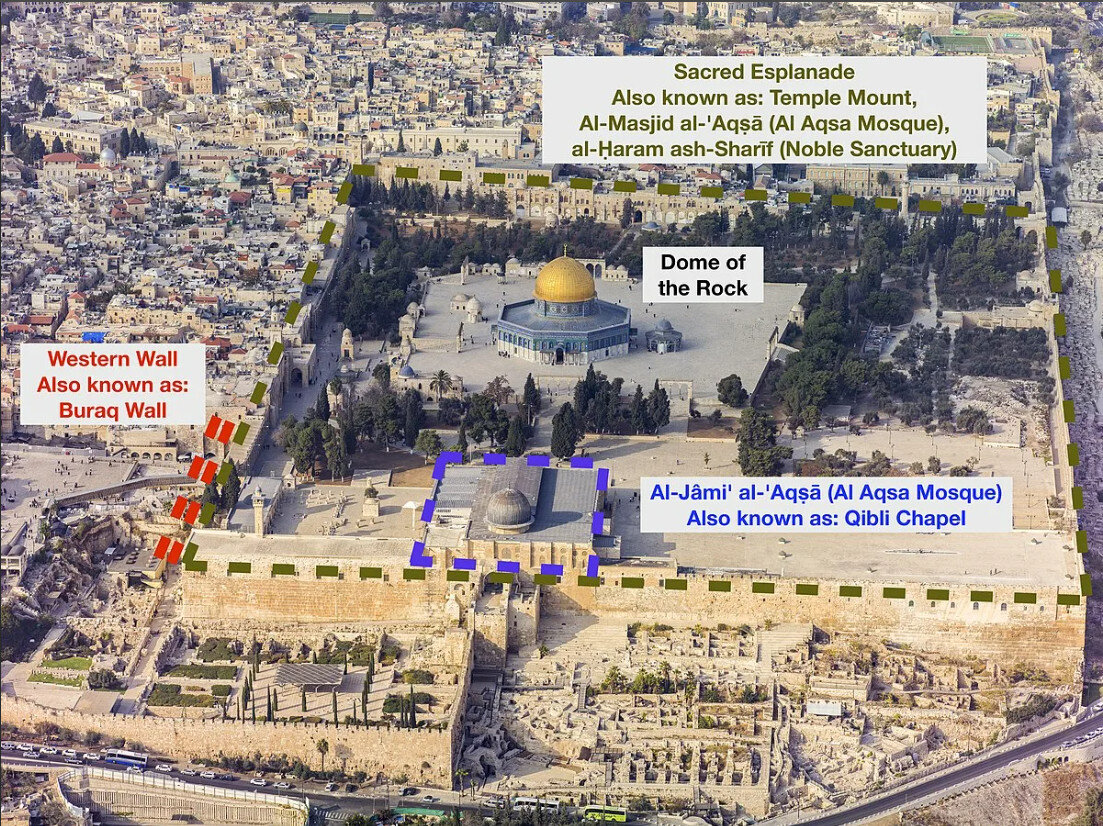 Картинка из интернета для наглядности расположения мечети Аль-Акса (открытые источники)