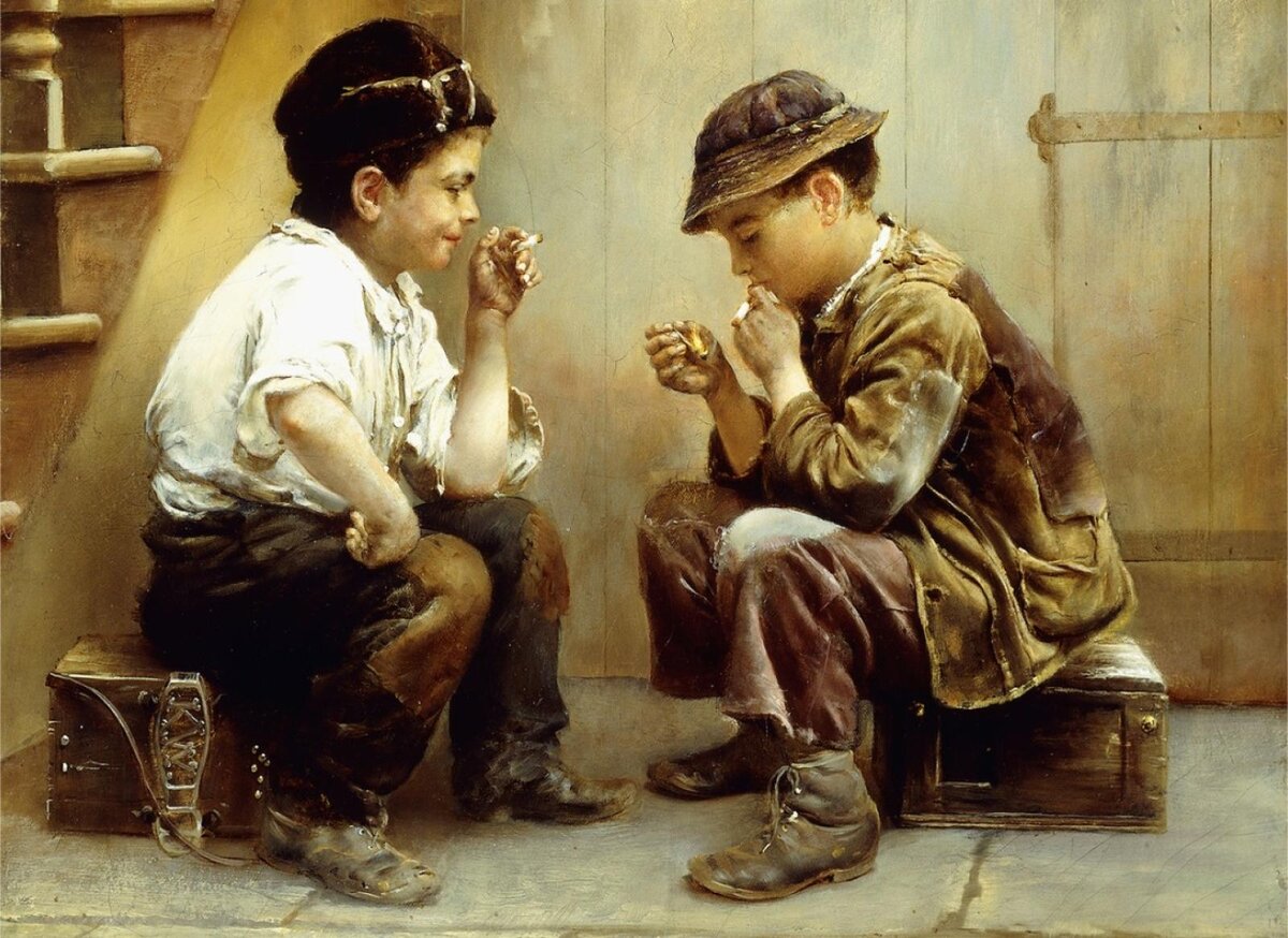 Карл Витковский – Их первый дым, 1889 г.