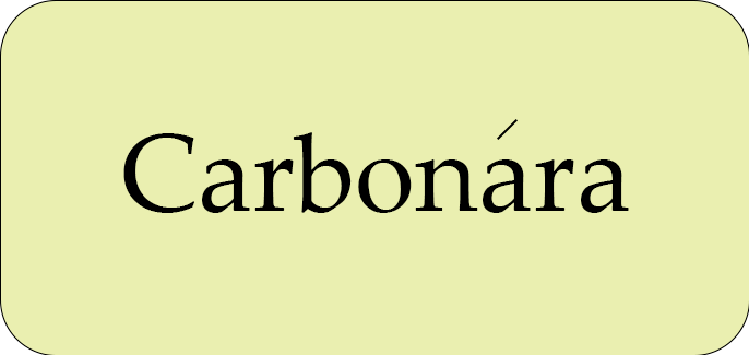 Итальянское написание слова