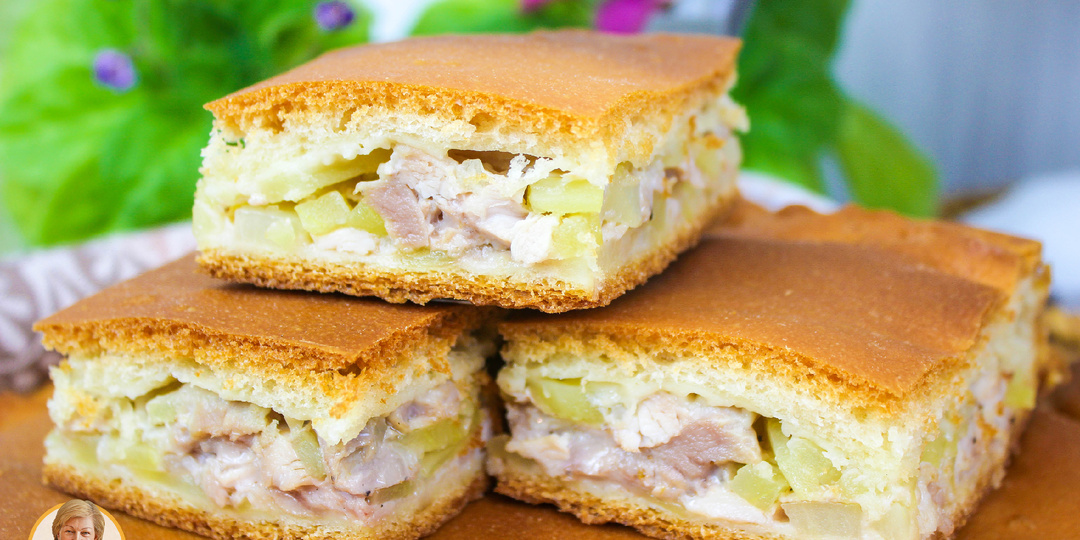 Пирог с курицей и картошкой!Сегодня хочу поделиться с вами моим любимым рецептом очень вкусного пирога