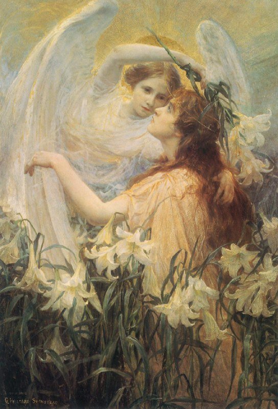 Картина Джорджа Хилльярда Суинстеда "The Angel’s Message" 1905 года