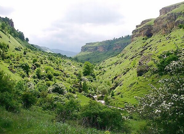 Панорама березовского ущелья