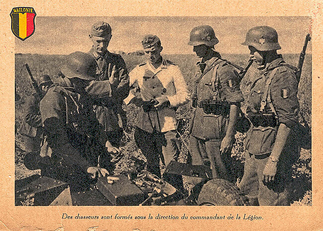 Открытка Валлонского легиона.