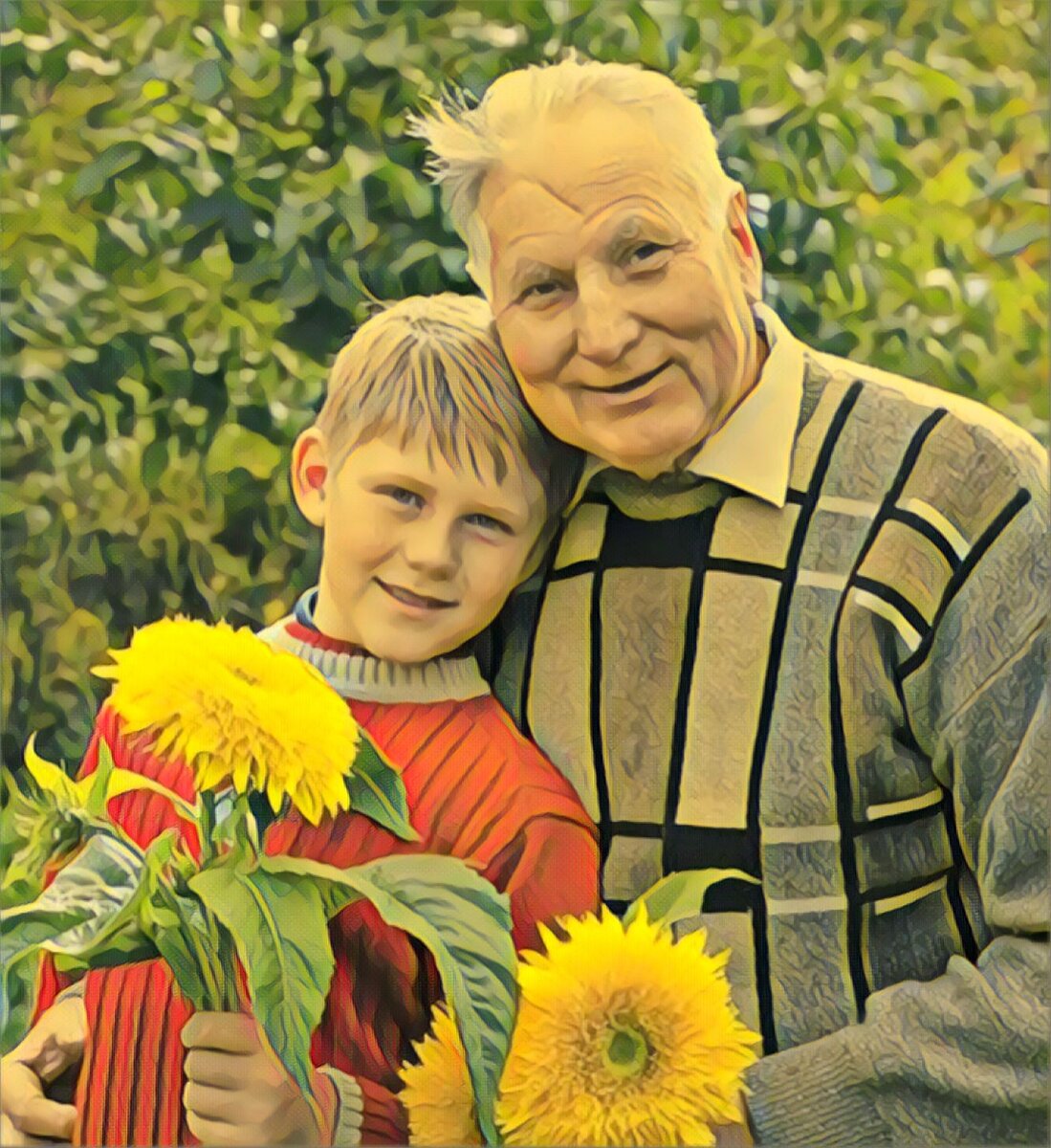 Кирилл с дедушкой