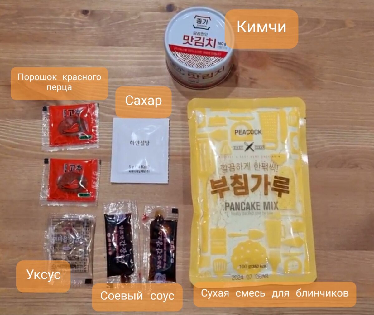 Ингредиенты в наборе HANSIK KIT