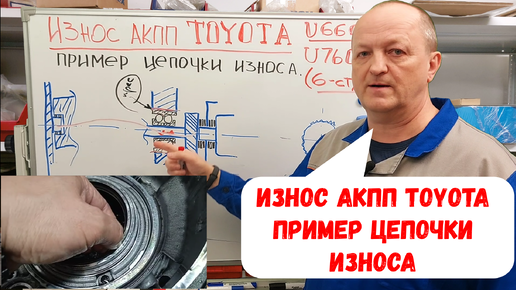 Как умирают АКПП TOYOTA (ТОЙОТА) (U660/760). Анализируем износ.