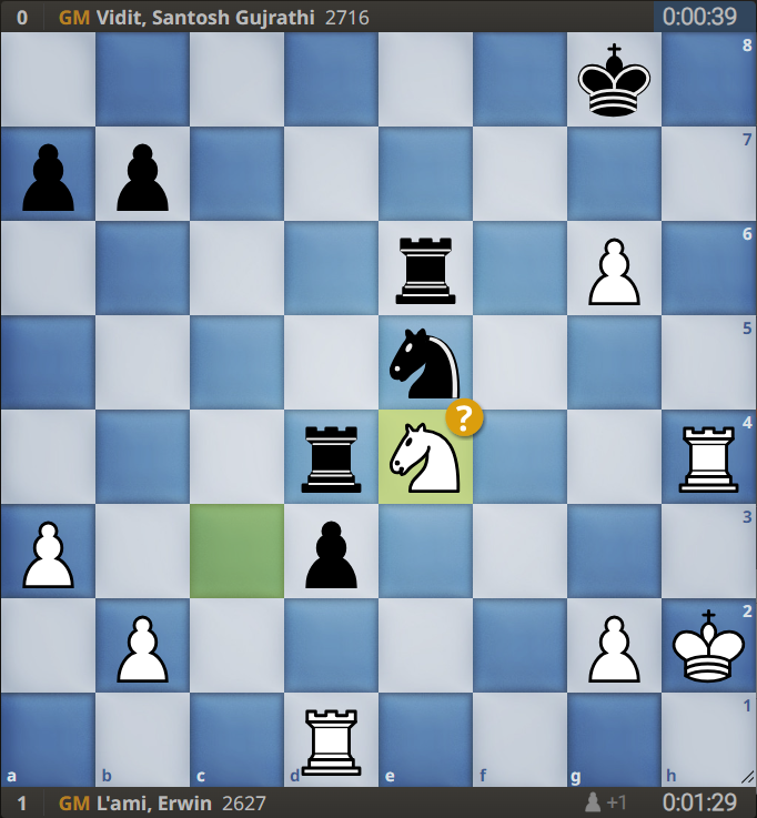 Л’Ами - Видит, ход черных