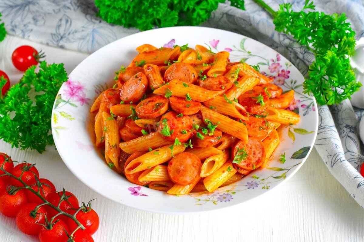 Вкусный ужин из сосисок