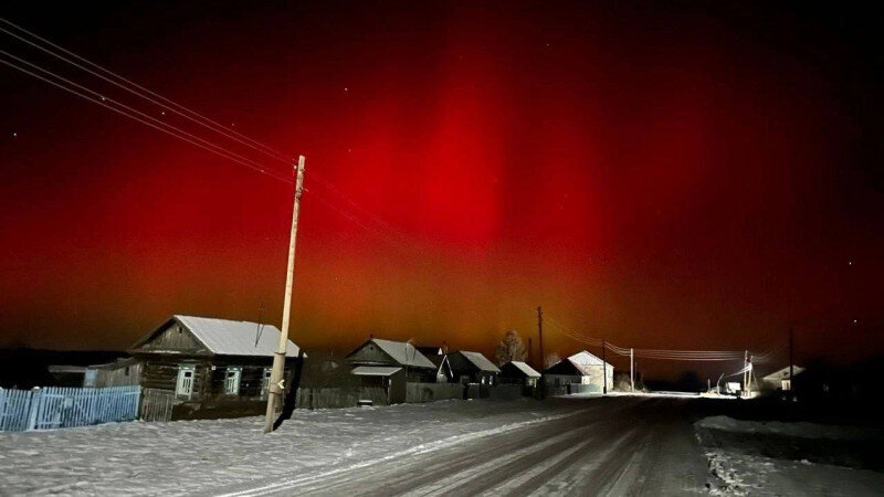     Северное сияние в Алтайском крае "Инцидент Барнаул"