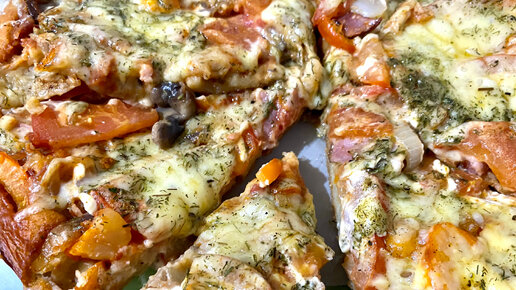 Быстрая пицца на жидком тесте - рецепт приготовления с фото от пиццерии Cipollino Pizza на Подоле