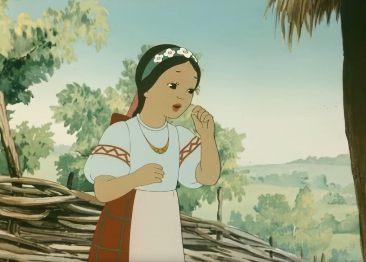 Кадр из м/ф "Соломенный бычок". 1954 г.