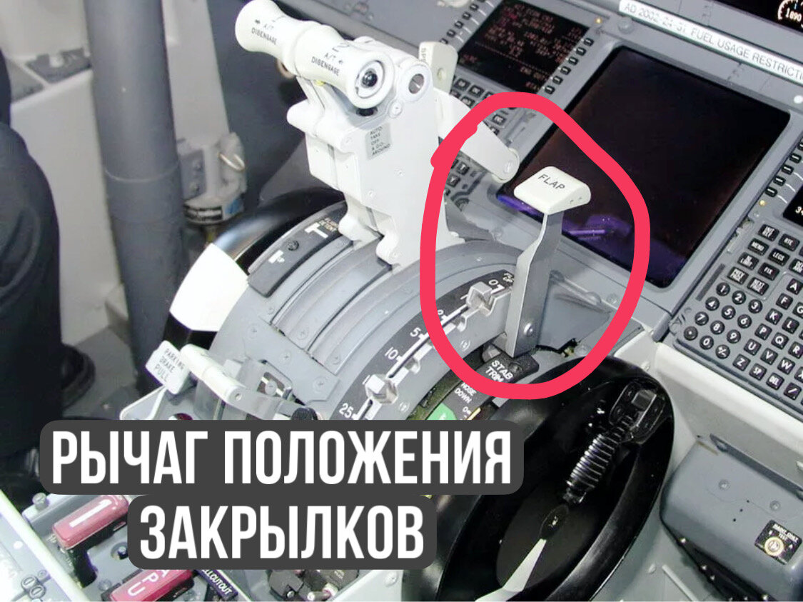 Рычаг Boeing-737. У Airbus немного другой