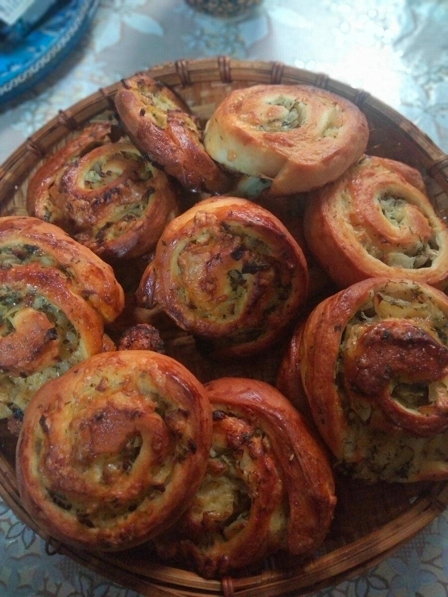 Булочки с луком