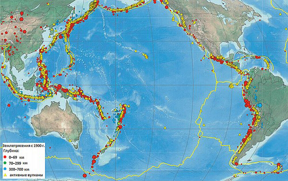 С сейсмичностью и подводным вулканизмом тесно. Сейсмические пояса Тихоокеанское огненное кольцо. Тихоокеанское вулканическое огненное кольцо. Огненное кольцо вулканов Тихого океана. Огненное кольцо Тихого океана на карте.