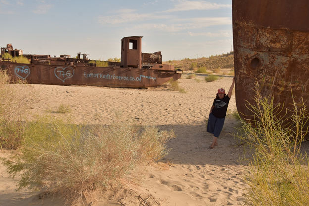 На Аральском море.