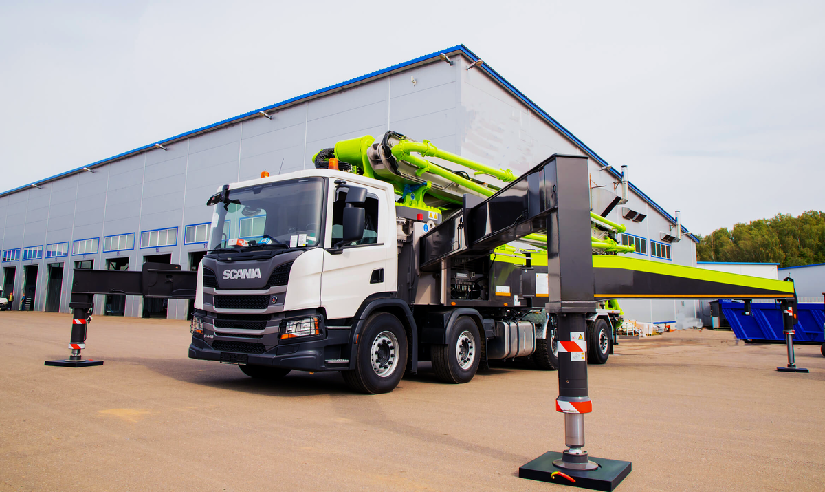 Автобетононасос 57X-6RZ на базе SCANIA