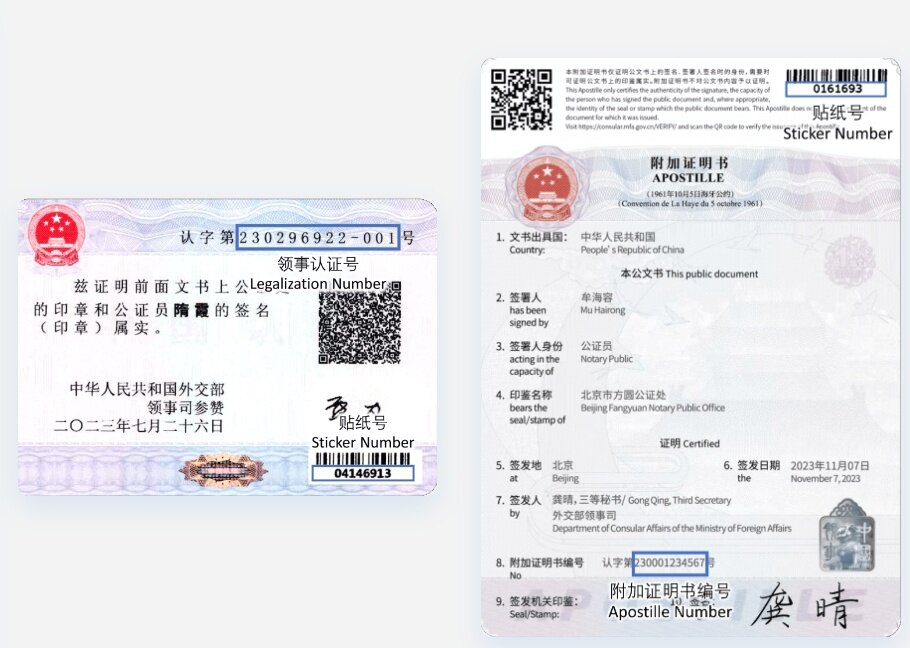 Апостиль КНР (附加证明书)