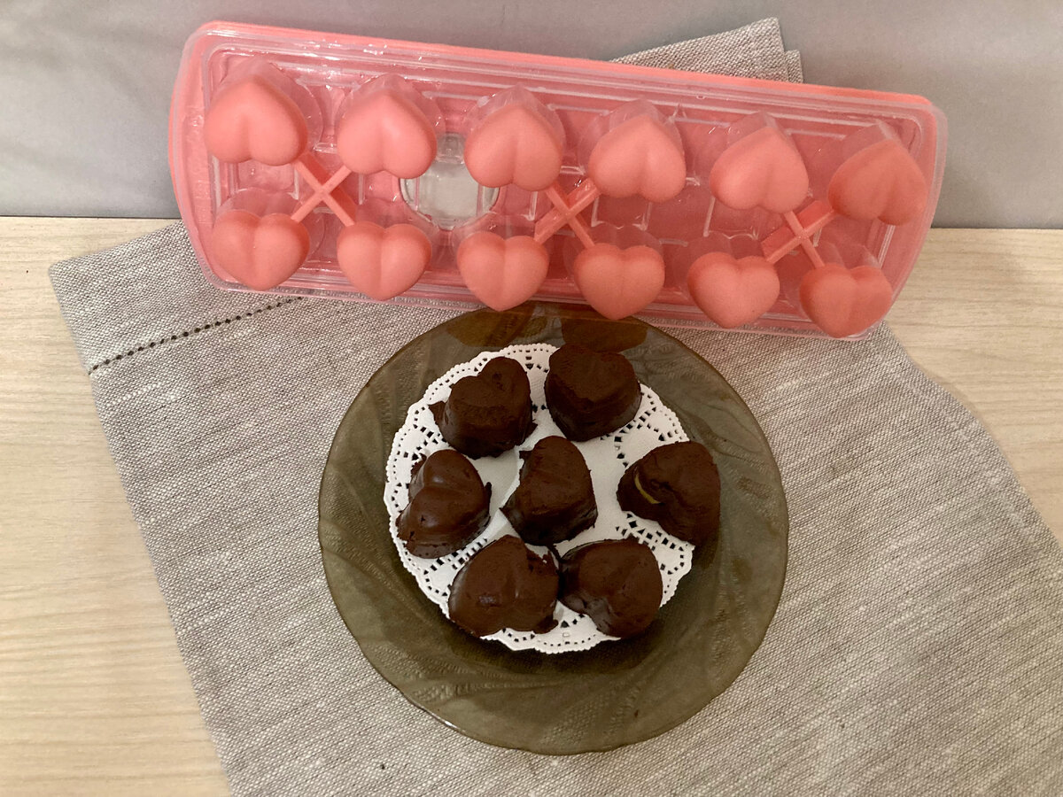 Шоколадные конфеты СЕРДЦЕ в домашних условиях