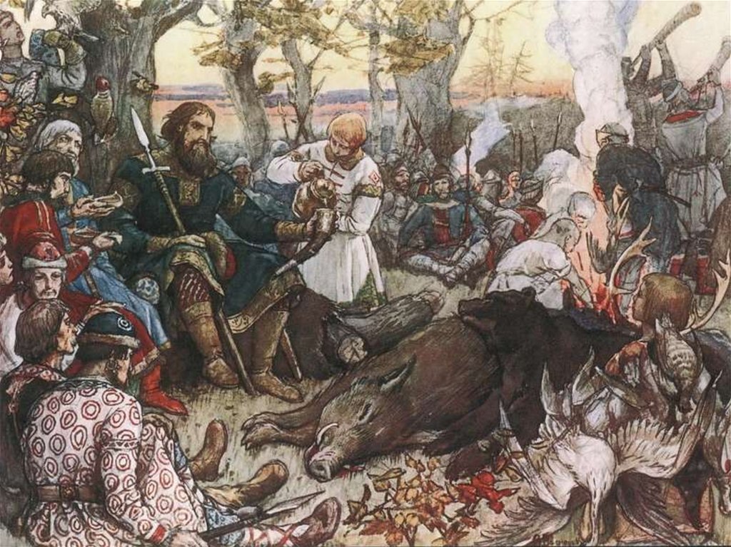 Виктор Васнецов «Отдых великого князя Владимира Мономаха после охоты»