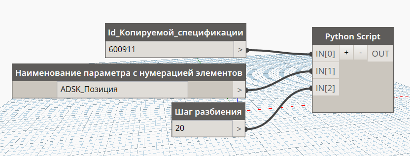 Рисунок 1 - Скрипт деления спецификации