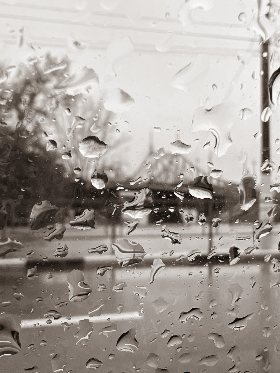 Дождь на стекле 