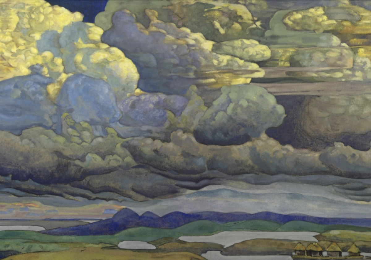 Николай Рерих, «Небесный бой», 1912.