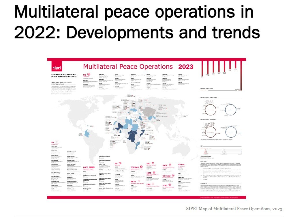 Multilateral peace operations in 2022: Developments and trends