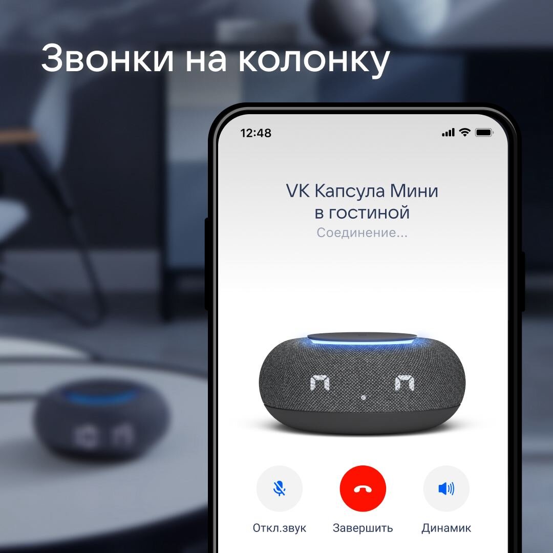 Маруся» научилась звонить на умные колонки «VK Капсула» и «VK Капсула Мини»  | iXBT.com | Дзен