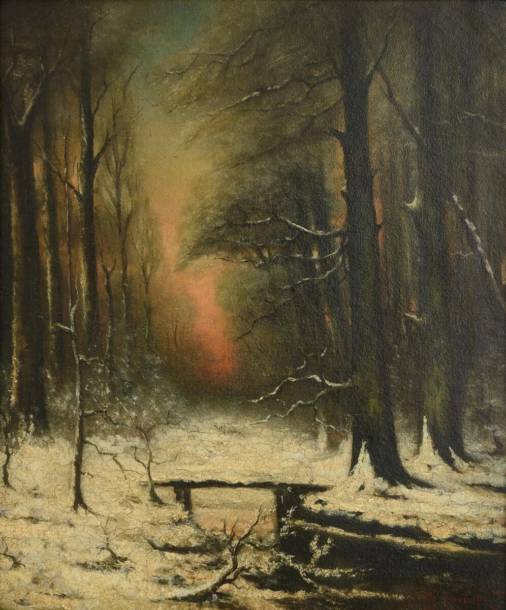 "Пейзаж", Ю.Ю. Клевер. Частное собрание.