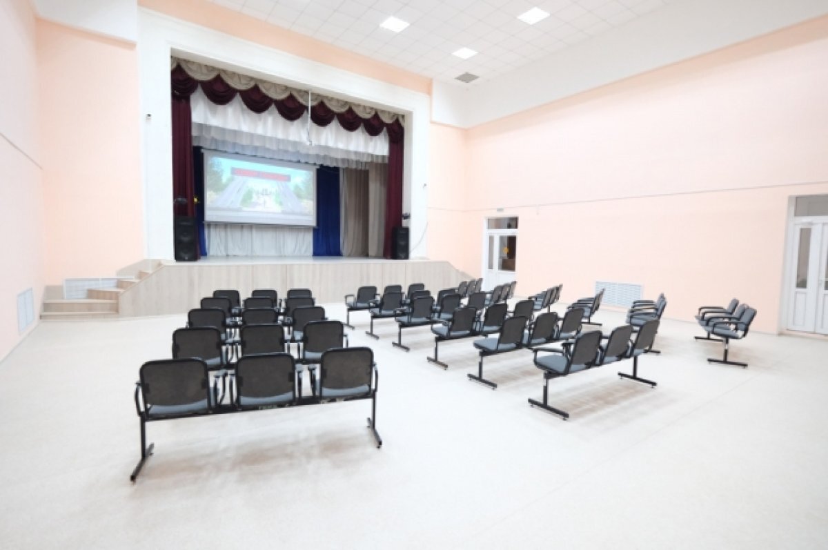    Обновлённый актовый зал музейно-культурного центра готов ко встрече гостей.