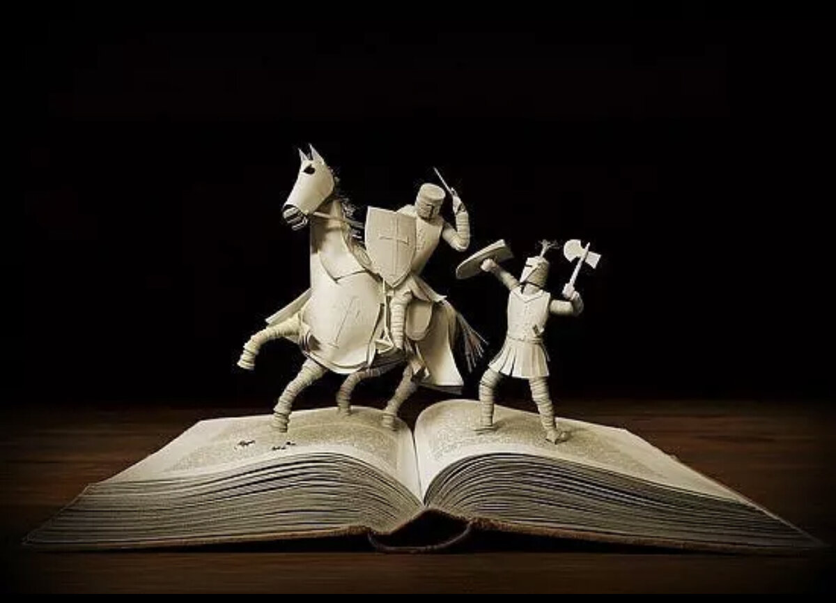 Иллюстрация исторического поединка в средневековье.