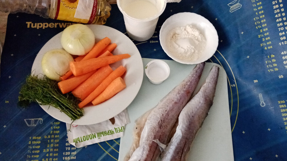 Ингредиенты для приготовления (чеснок забыла положить для фото)