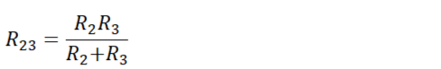 Эквивалентное сопротивление R₂₃