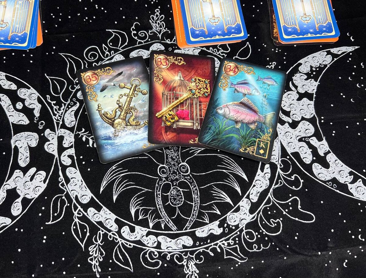 Якорь, ключ, рыбы