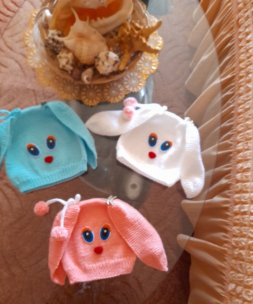 Мои веселые зайчики - готовая работа