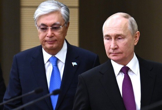    Касым-Жомарт Токаев и Владимир Путин