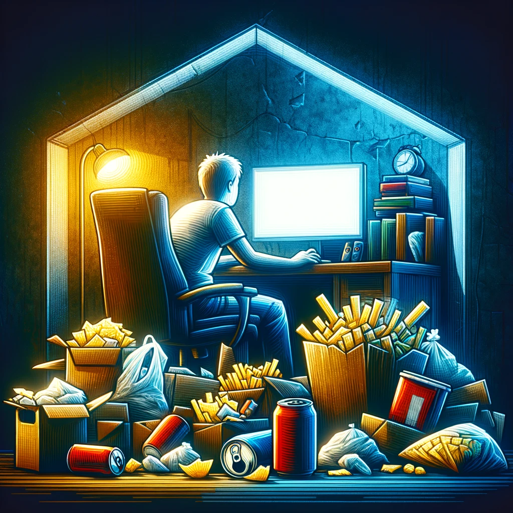  
Компьютерные игры стали неотъемлемой частью современной культуры. Они могут быть источником развлечения, средством для социального взаимодействия и даже обучающей платформой. Однако, как и любое увлечение, чрезмерное погружение в виртуальные миры может иметь негативные последствия для здоровья и социального благополучия.

Заголовок: Почему чрезмерное увлечение компьютерными играми может быть вредным?

Вступление:
В последние десятилетия компьютерные игры стали неотъемлемой частью жизни многих людей. С возрастанием их популярности возрастают и споры о влиянии гейминга на здоровье и поведение игроков. В то время как умеренное время, проведенное за игрой, может приносить удовольствие и даже быть полезным, избыточное погружение в игры может привести к серьезным проблемам.

Основная часть:

Физическое здоровье:

Зрение: Длительное время, проведенное перед экраном, может вызвать напряжение глаз, сухость и даже ухудшение зрения.
Осанка: Неправильная осанка во время игры может привести к хроническим болям в спине и шее.
Недостаток физической активности: Сидячий образ жизни увеличивает риск развития ожирения, сердечно-сосудистых заболеваний и диабета.
Психическое здоровье:

Зависимость: Игры могут вызывать зависимость, что приводит к игнорированию работы, учебы и социальных связей.
Агрессия и насилие: Некоторые исследования показывают связь между агрессивным поведением и играми с насильственным содержанием.
Ухудшение настроения: Игры могут вызывать фрустрацию и раздражение, особенно если игра становится слишком сложной или конкурентной.
Социальное благополучие:

Изоляция: Длительное времяпровождение в виртуальном мире может привести к социальной изоляции.
Проблемы с коммуникацией: Недостаток реального общения может снижать социальные навыки.
Пренебрежение обязанностями: Игры могут отвлекать от работы, учебы и личных отношений.
Заключение:
Игры – это замечательное развлечение и могут быть частью здорового образа жизни, если подходить к ним ответственно. Важно устанавливать и соблюдать разумные временные рамки для игры, поддерживать физическую активность и социальные связи. Также рекомендуется выбирать игры, которые стимулируют умственное развитие и предлагают позитивный опыт. Баланс между виртуальным и реальным миром – ключ к сохранению здоровья и благополучия.

Призыв к действию:
Подумайте о времени, которое вы проводите за играми, и о том, как оно влияет на вашу жизнь. Если вы чувствуете, что игры начинают преобладать над другими аспектами вашей жизни, возможно, пришло время пересмотреть свои привычки и внести коррективы. Помните, что игры – это только одна из множества радостей жизни.