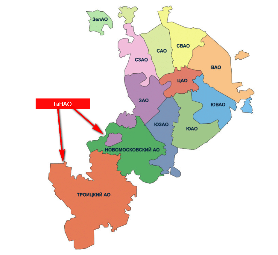 Новомосковском административном округе москвы. Районы Москвы. Районы Москвы на карте. Лучшие районы Москвы. ТИНАО на карте Москвы.