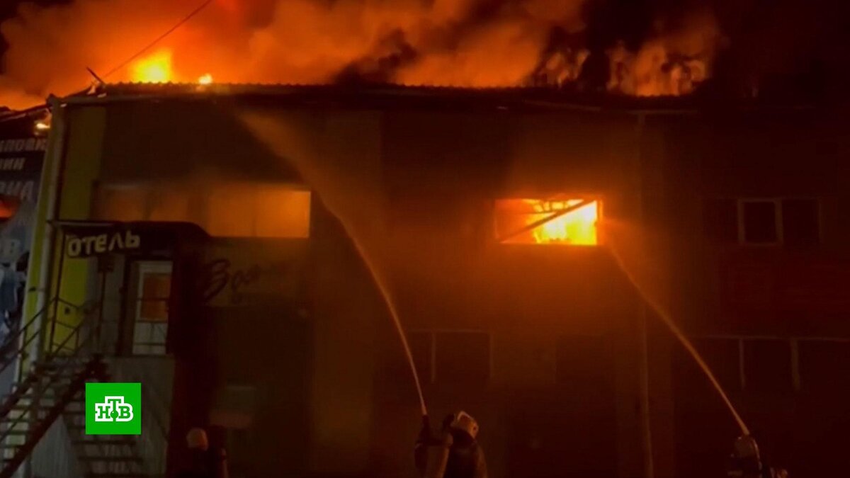    Открытое горение в ТЦ в    Улан-Удэ    ликвидировано