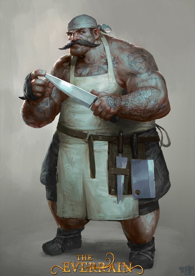 Мясник мог бы быть похож на этого персонажа