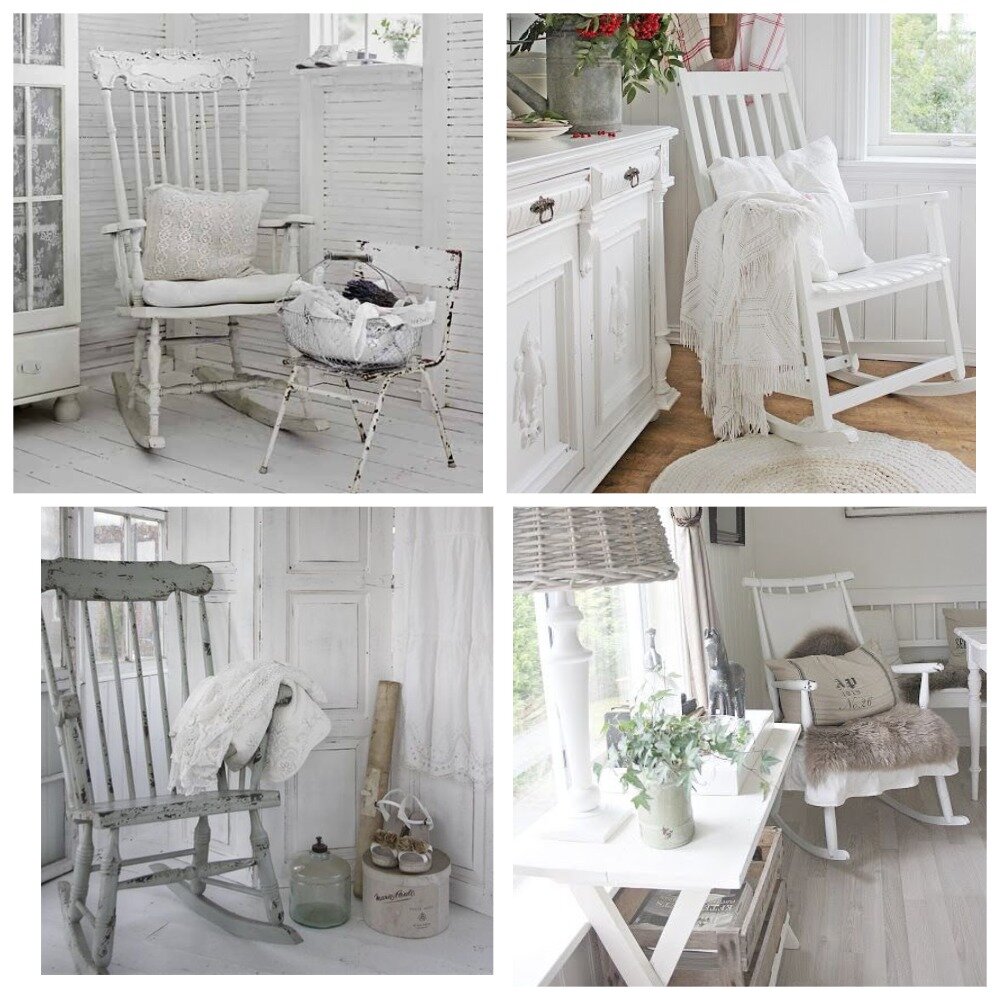 Коллаж стул-качалка