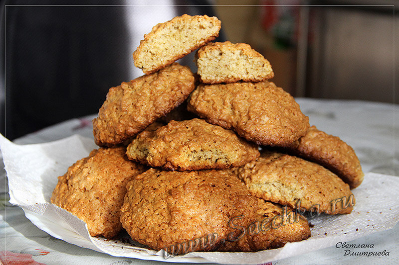 Печенье Геркулес с изюмом