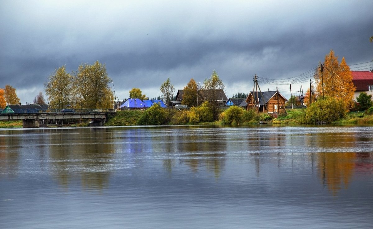 Река Шуя в Карелии зимой