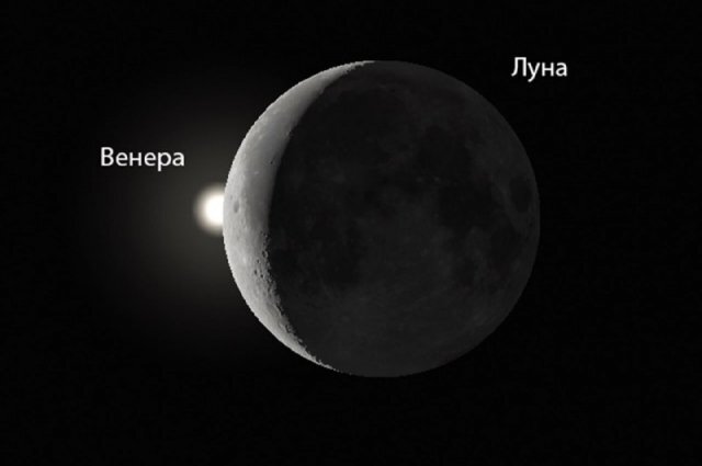    Красноярцы смогут увидеть Луну рядом с Венерой.
