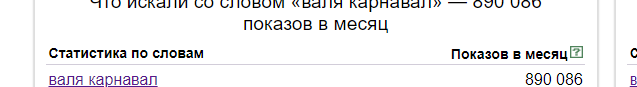 https://wordstat.yandex.ru/#!/?words=%D0%B2%D0%B0%D0%BB%D1%8F%20%D0%BA%D0%B0%D1%80%D0%BD%D0%B0%D0%B2%D0%B0%D0%BB