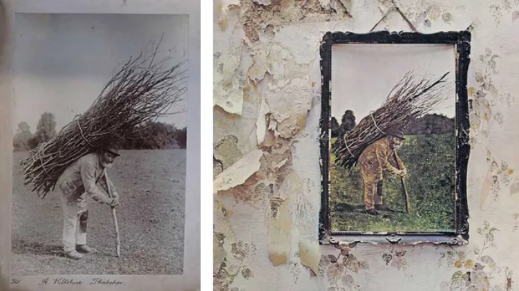 Оригинал фото и обложка Led Zeppelin IV