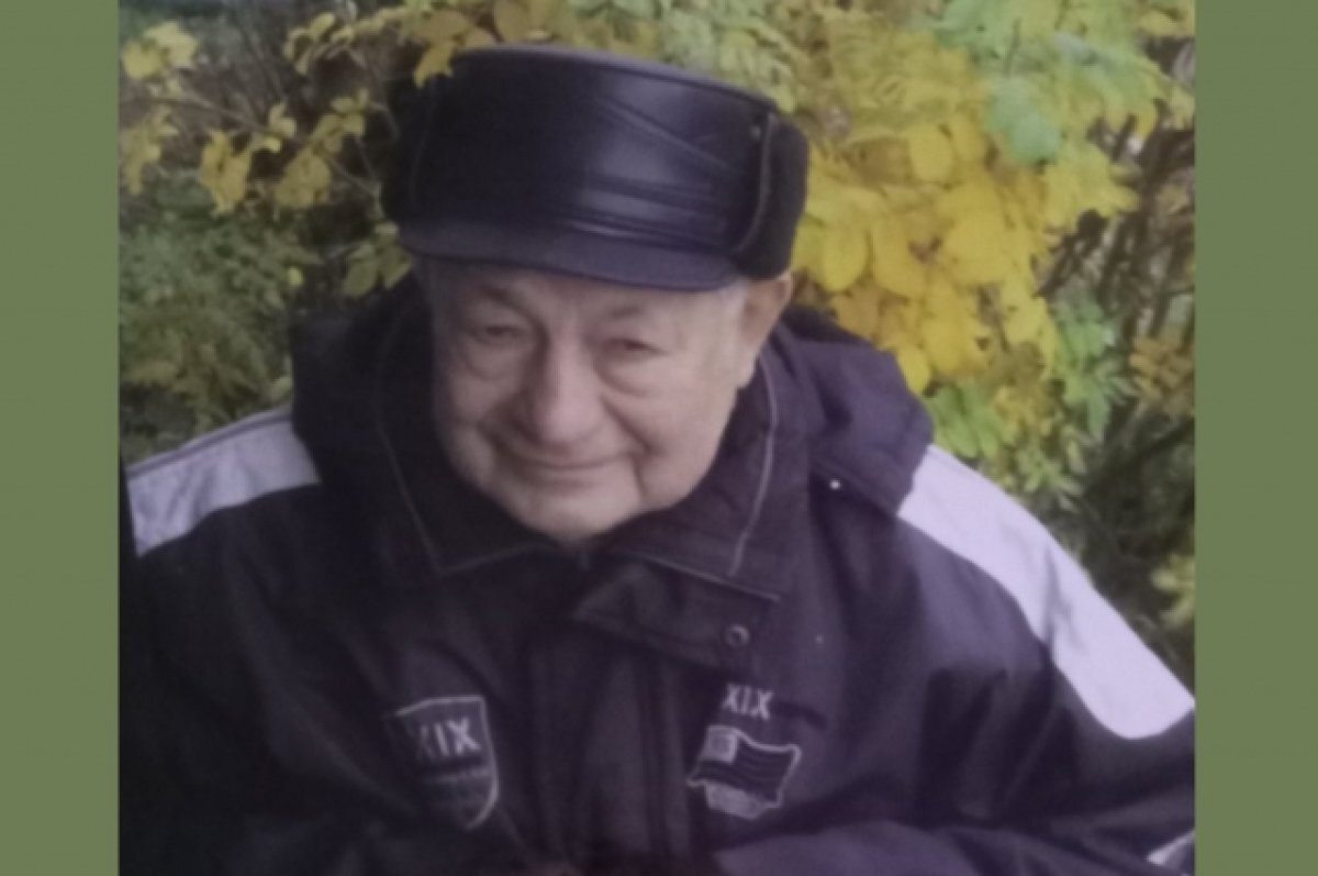    Мужчина с тростью был одет в серую куртку и шапку-ушанку.