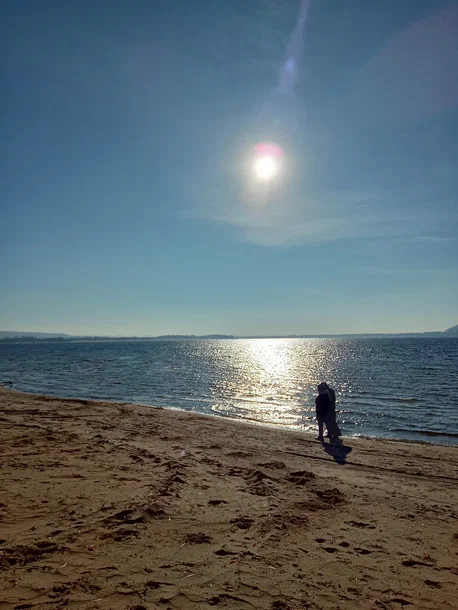 на пляже в ноябре