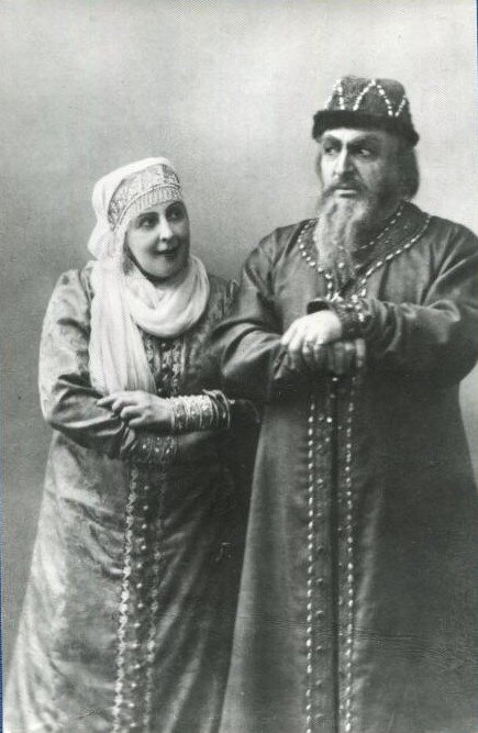 А.А.Яблочкина и А.И.Южин в ролях Василисы и Ивана Грозного