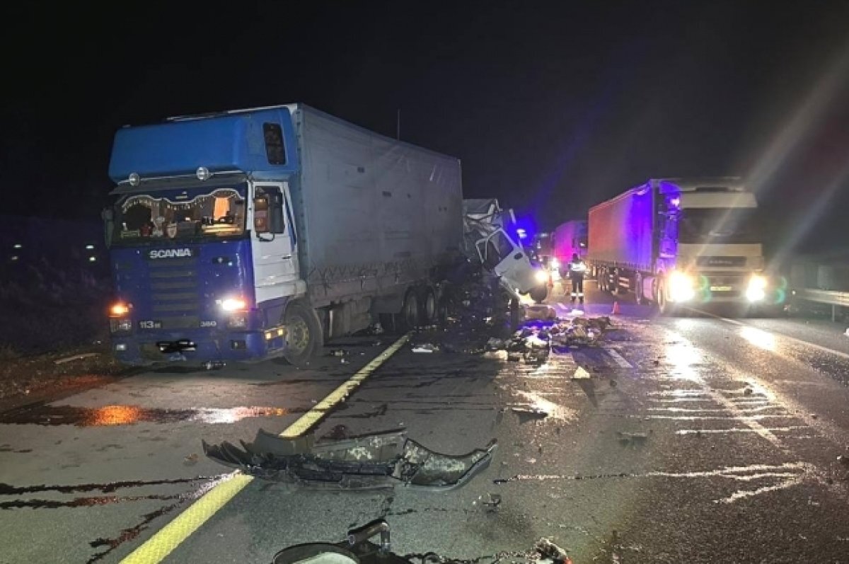    В Ростовской области в ДПТ с двумя большегрузами 7 ноября погиб мужчина